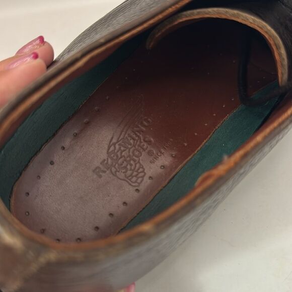 Red Wings Men’s 10.5 Slip Resistant Brown Leather Oxford Work Shoes - Picture 9 of 9